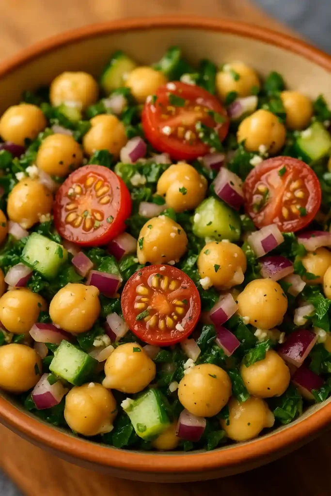 Chickpea Salad Recipe Step-by-Step Instructions
