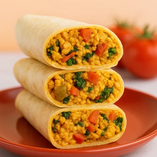 High Protein Breakfast Burritos