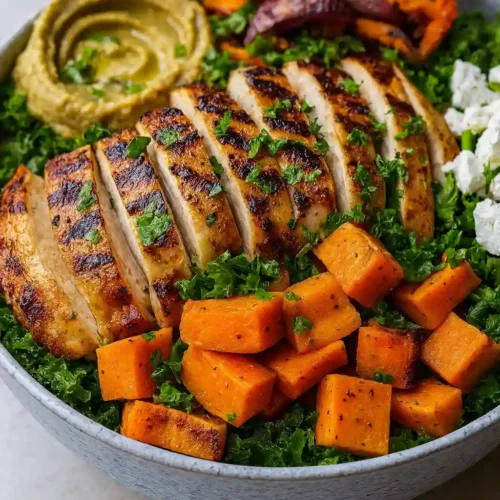 Loaded Grilled Chicken & Sweet Potato Power Bowl