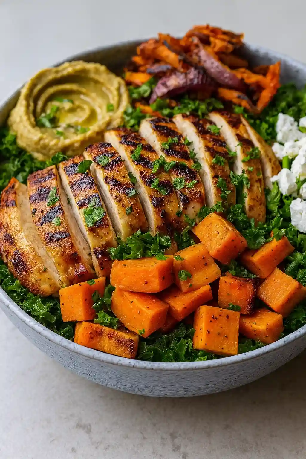 Loaded Grilled Chicken & Sweet Potato Power Bowl