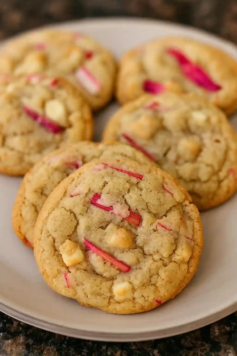 Brown Sugar Rhubarb Cookies