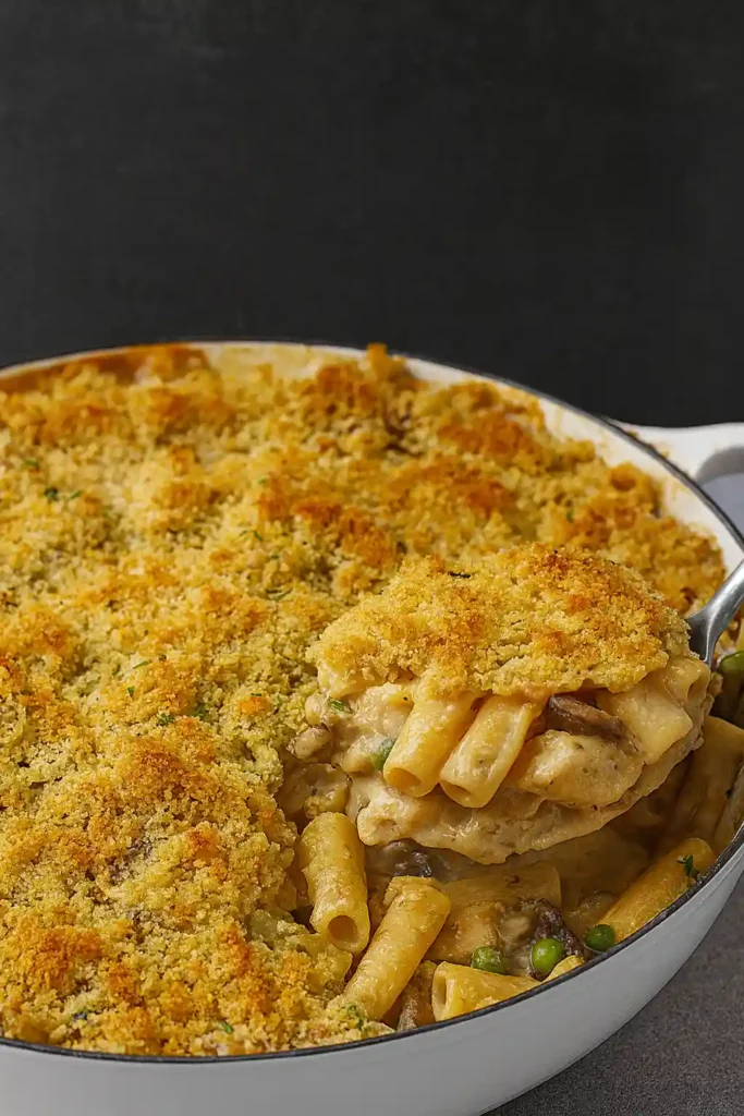Chicken Tetrazzini Pasta Bake