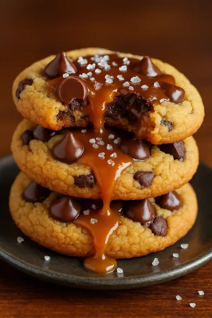 Salted Caramel Chocolate Chip Cookies