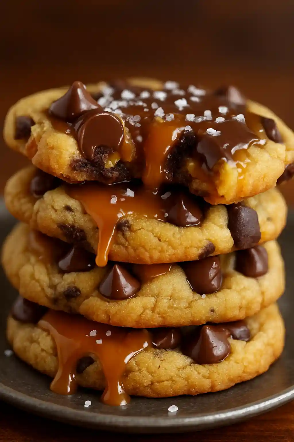 Salted Caramel Chocolate Chip Cookies