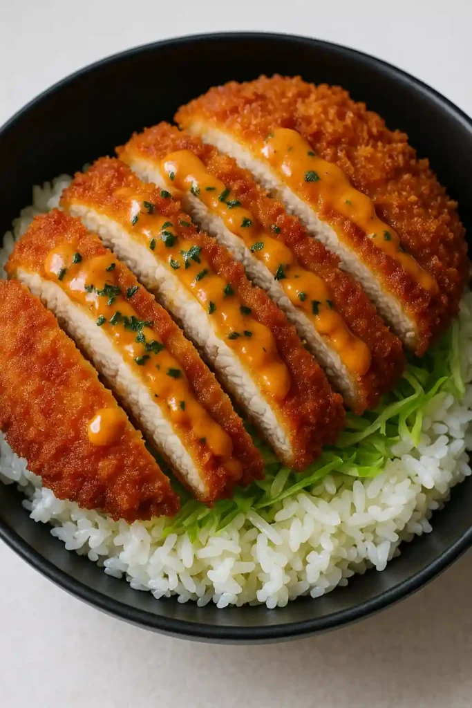 Japanese Katsu Bowls with Tonkatsu Sauce