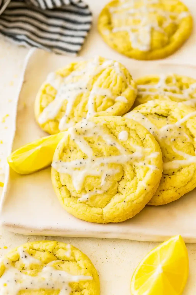 Chewy Lemon Poppy Seed Cookies