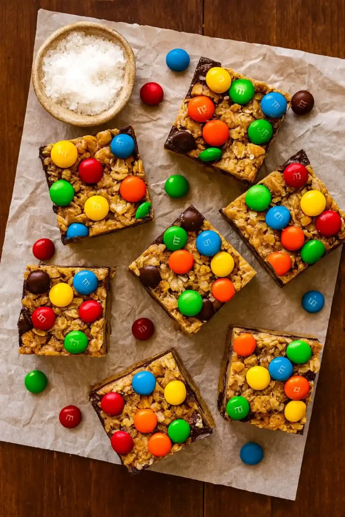 No-Bake Monster Cookie Bars
