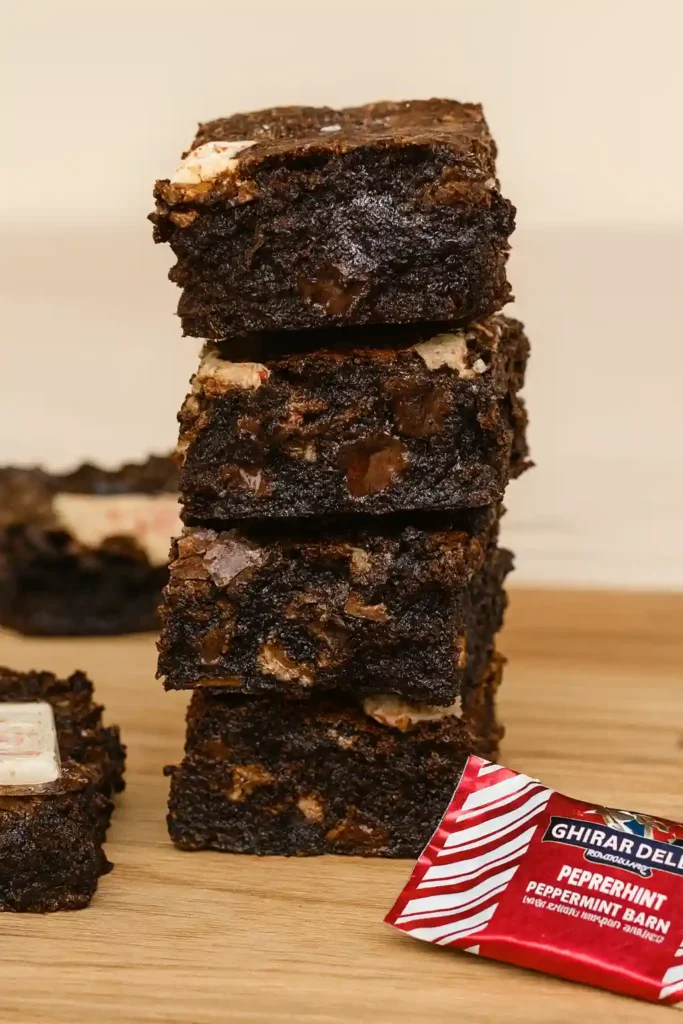Peppermint Bark Brownies