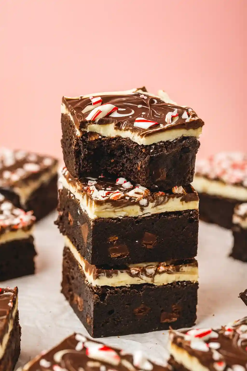 Peppermint Bark Brownies