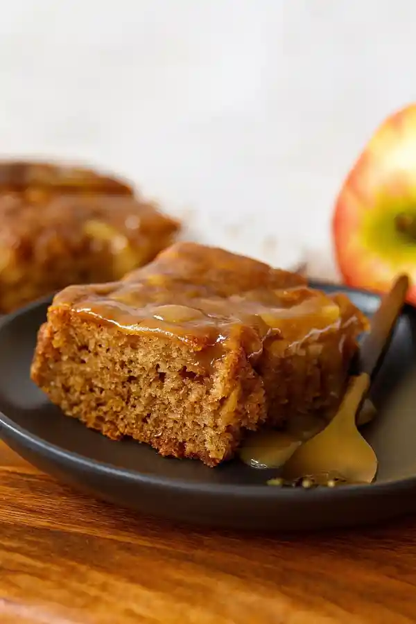 Apple Cake with Toffee Sauce