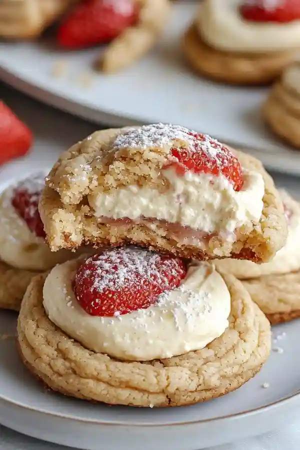 Strawberry Cheesecake Cookies