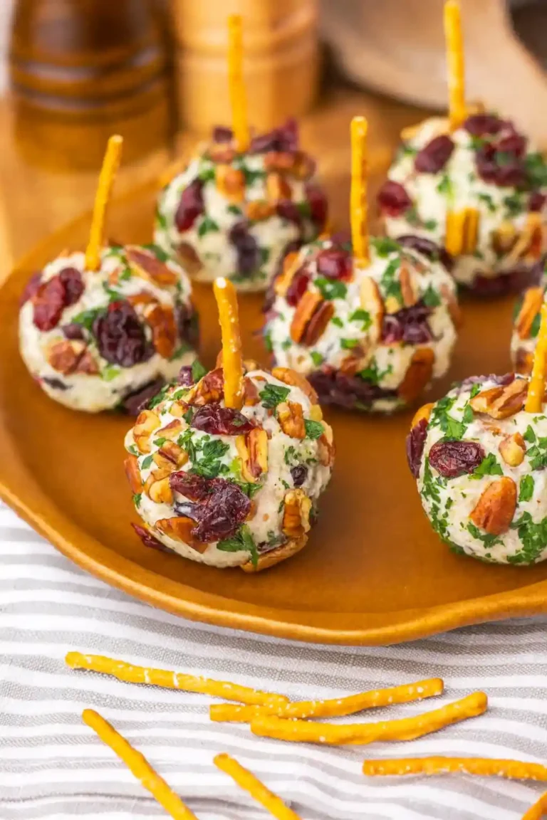 Cranberry Pecan Mini Cheese Balls