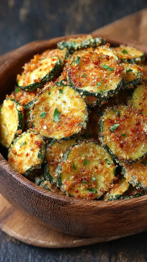 Crispy Parmesan Zucchini Chips
