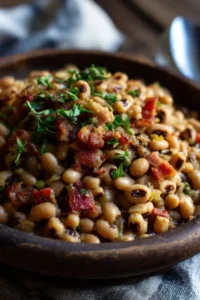 Slow Cooker Black-Eyed Peas with Bacon