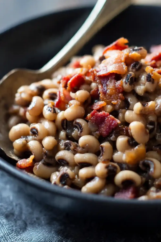 Slow Cooker Black-Eyed Peas with Bacon