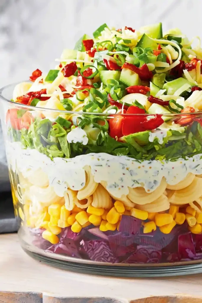 Layered Pasta Salad