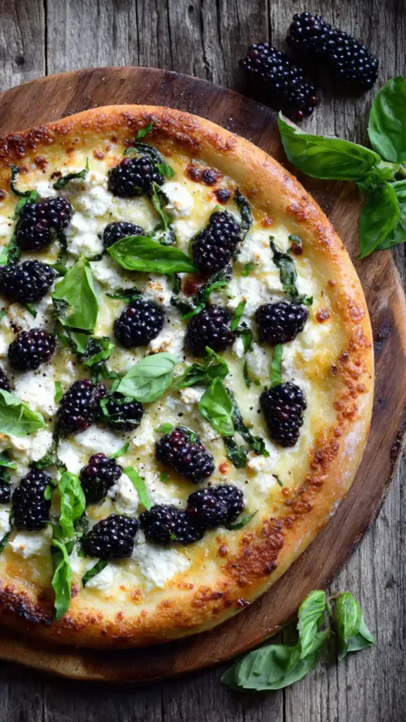 Blackberry, Basil & Ricotta Pizza