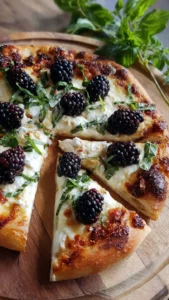 Blackberry, Basil & Ricotta Pizza