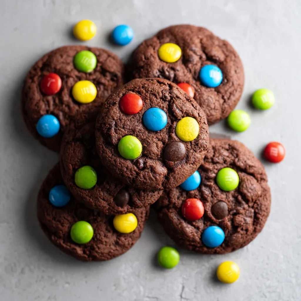 Chocolate M&M Cookies