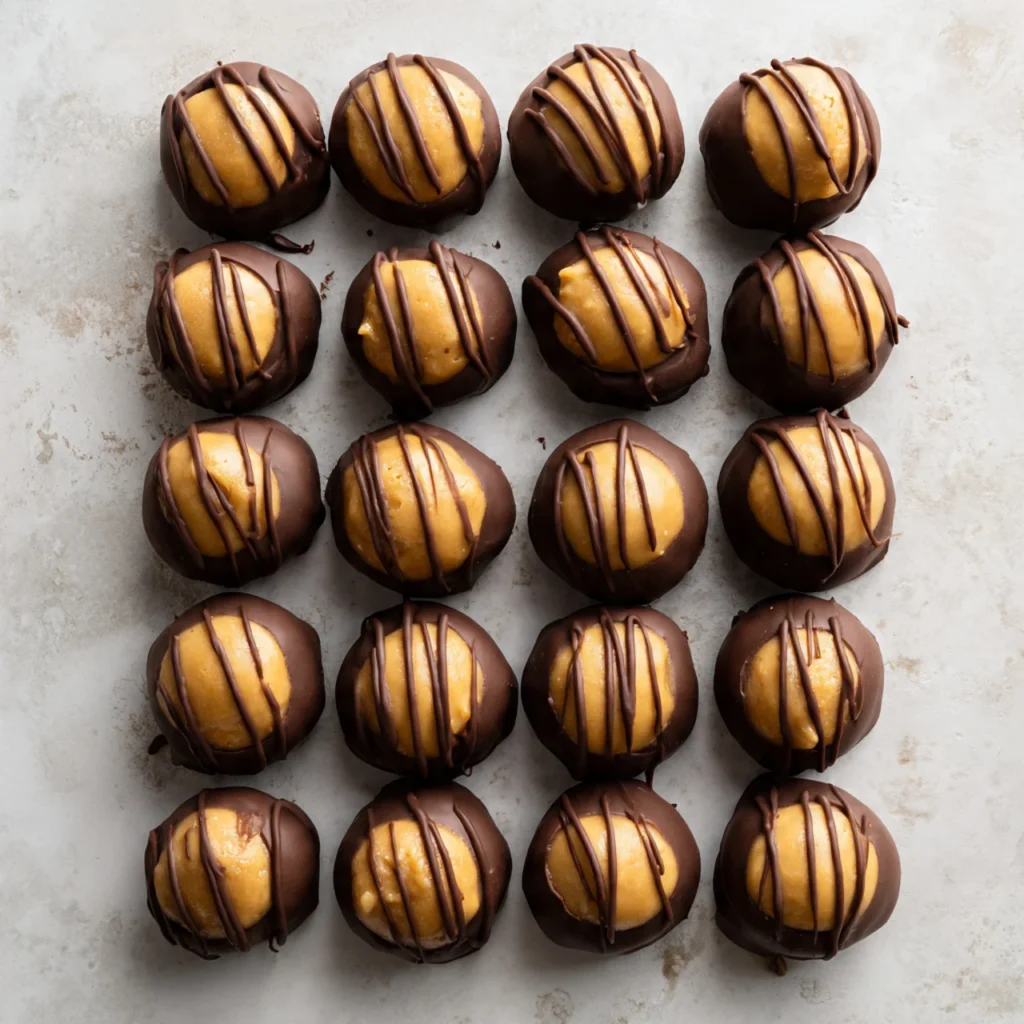 Buckeyes (Classic Peanut Butter Chocolate Candy)