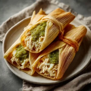 Green Chicken Tamales
