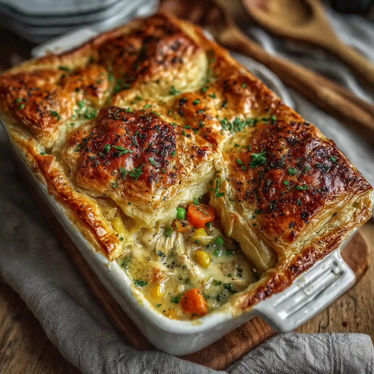 Puff Pastry Chicken Pot Pie