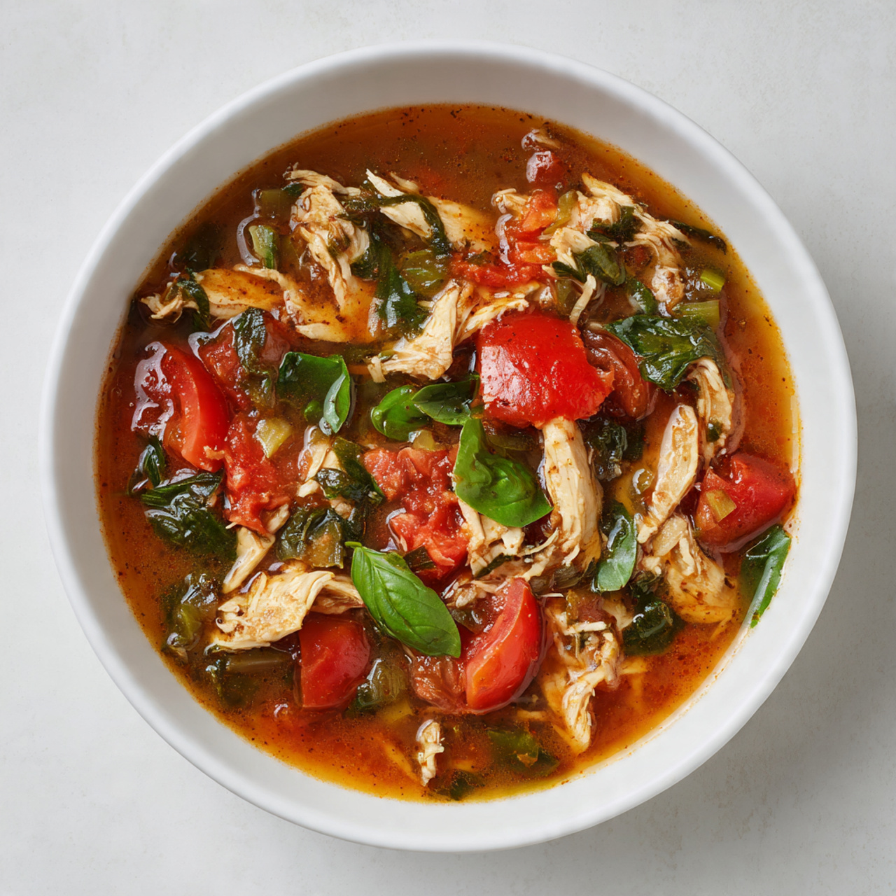 Tomato Basil Chicken Stew