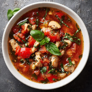 Tomato Basil Chicken Stew