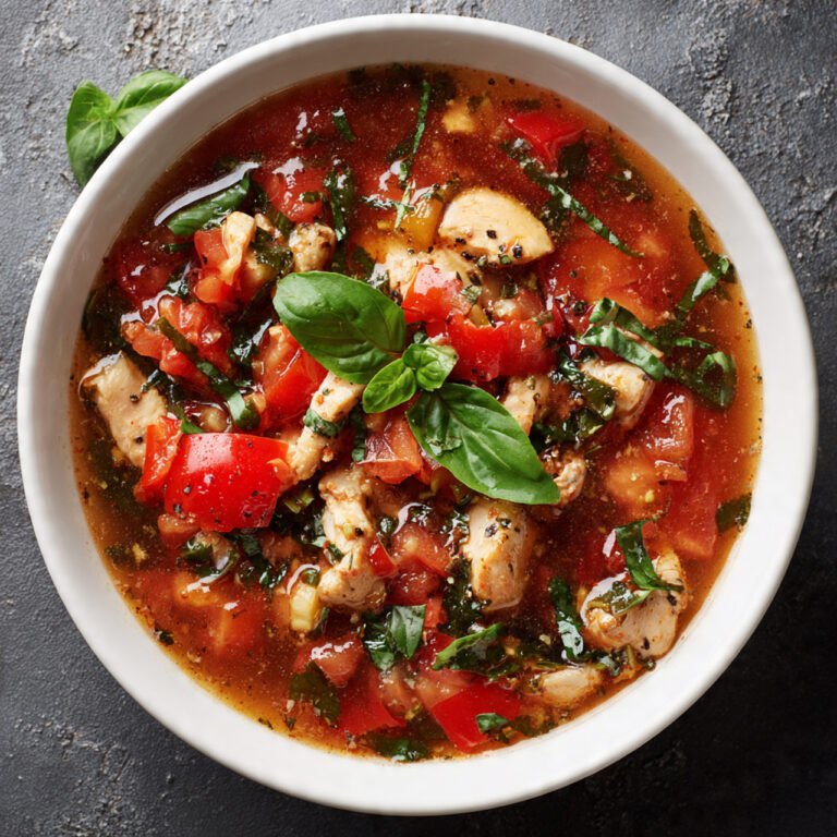 Tomato Basil Chicken Stew