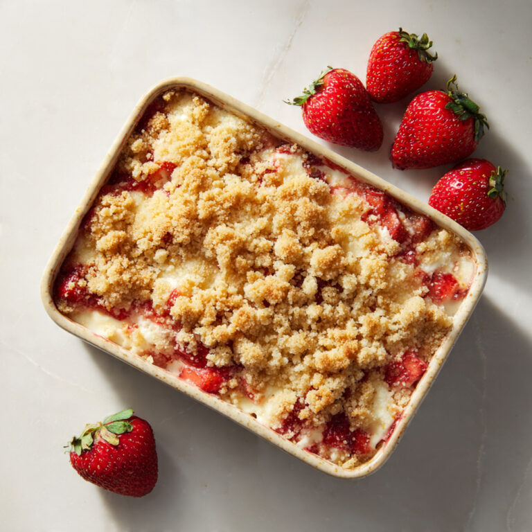 Strawberry Cheesecake Dump Cake