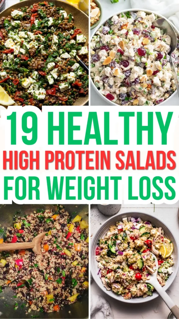 19 High Protein Salads for Healthy Meals & Weight Loss