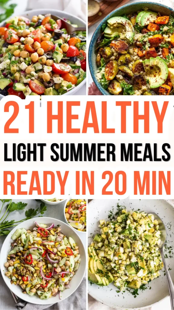 21 Fresh and Light Summer Meals for Easy Healthy Eating
