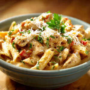 Crock Pot Creamy Cajun Chicken Pasta