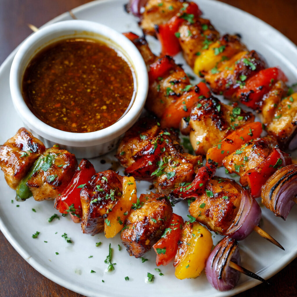 bbq chicken skewers